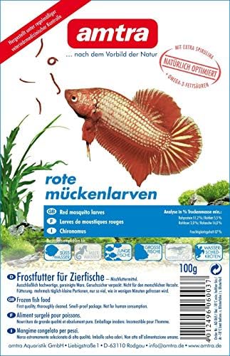 Rote Mückenlarven Blister 10x100g (1kg) von Amtra