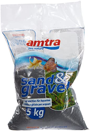 Amtra Sand und Kies für helle schwarze Aquarien, 5 kg von Amtra