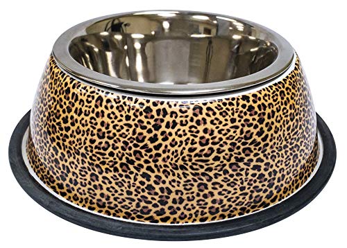 Amtra Schale aus Stahl Animalier Leopard 200 ml von Croci