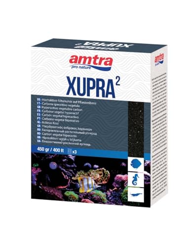 Amtra pro nature Xupra2 Holzkohle für Süß- und Meerwasseraquarien, 450 g von Amtra