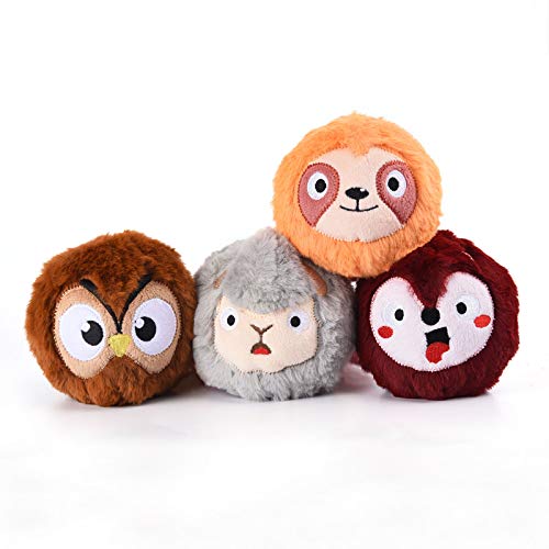 Hundebiss HugSmart Zooball 4er-Pack 2-in-1Kaubälle für Hunde, interaktives weiches Plüschspielzeug ohne Füllung für kleine, mittelgroße und große Hunderassen Hundebiss HugSmart Zooball 4er-Pack 2-in-1Kaubälle für Hunde, interaktives weiches Plüschspielzeug ohne Füllung für kleine, mittelgroße und große Hunderassen von HugSmart
