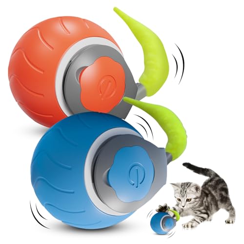 2 PCS Interaktives Katzenspielzeug Katzenball, Speedy Tail 2.0, Elektrisch Katzenspielzeug Ball, Intelligenter Interaktiver Katzenspielzeugball, katzenspielzeug selbstbeschäftigung Zwei Einstellungsmo 2 PCS Interaktives Katzenspielzeug Katzenball, Speedy Tail 2.0, Elektrisch Katzenspielzeug Ball, Intelligenter Interaktiver Katzenspielzeugball, katzenspielzeug selbstbeschäftigung Zwei Einstellungsmo von AnNissa