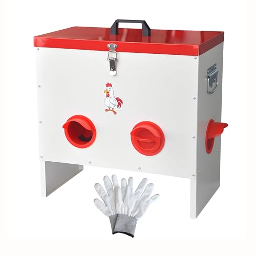 Automatischer Hühner-Futterspender mit 6 Anschlüssen, maximale Kapazität 22,7 kg, Metall-Schwerkraft-Geflügel-Futterstation für Hühner, Enten, Gänse mit Anti-Abfall-Design, wetterfest, reduziert Automatischer Hühner-Futterspender mit 6 Anschlüssen, maximale Kapazität 22,7 kg, Metall-Schwerkraft-Geflügel-Futterstation für Hühner, Enten, Gänse mit Anti-Abfall-Design, wetterfest, reduziert von Anbaochi