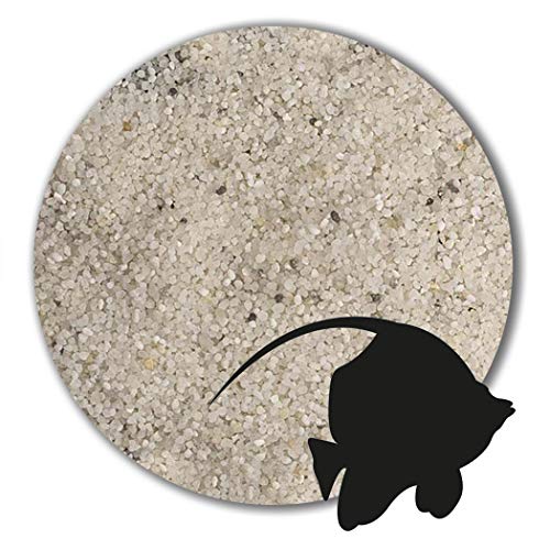 12,5 kg Aquariumsand Aquariumkies Aquariensand naturweiß große Auswahl (0,4 - 0,8 mm) von Anbobo