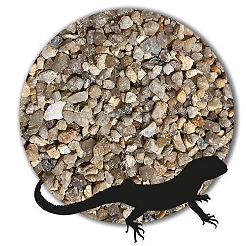 Anbobo 25 kg Terrariensand Terrariumsand Terrarienkies beige Ocker große Auswahl 19 Körnungen (2,0-5,6 mm) von Anbobo