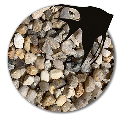 Anbobo 5 kg Aquariumsand Aquariumkies Natur beige gerundet und feuergetrocknet 26 Körnungen (4,0-8,0 mm) von Anbobo