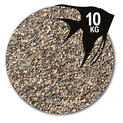 Anbobo Müller GmbH 10 kg beige Aquariumsand Aquariumkies Natur feuergetrocknet und gerundet (2,0-4,0 mm) von Anbobo