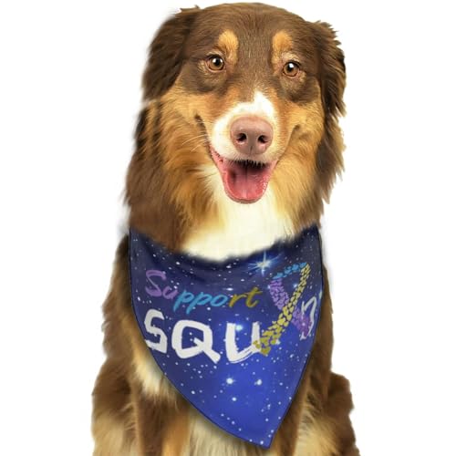 Blasenkrebs-Bewusstseins-Support-Team, blaues, Violettes und gelbes Band, weiches Hunde-Bandana, Dreieckstuch, Haustier-Zubehör für Hunde und Katzen von Anceky