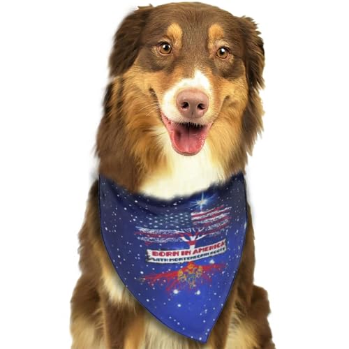 Geboren in Amerika mit montenegrinischen Wurzeln, Montenegro USA Heritage Weiches Hundehalstuch, Dreieckstuch, Haustierzubehör für Hunde und Katzen34 von Anceky