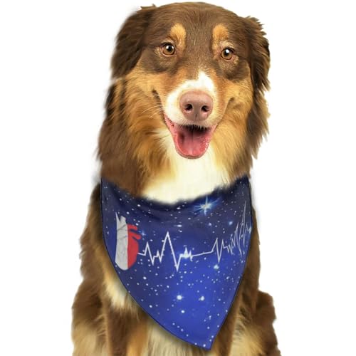 Herzschlag der französischen Flagge für französischen Stolz, weiches Hundehalstuch, dreieckiges Halstuch, Haustierzubehör für Hunde und Katzen21 Herzschlag der französischen Flagge für französischen Stolz, weiches Hundehalstuch, dreieckiges Halstuch, Haustierzubehör für Hunde und Katzen21 von Anceky