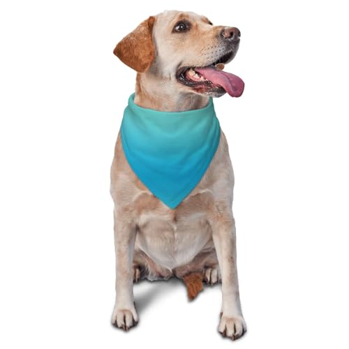 Hundehalstuch, Dreieckstuch, Haustierlätzchen für den täglichen Gebrauch und als Geburtstagsgeschenk für Katzen und Hunde, Blaugrün/Türkis von Anceky