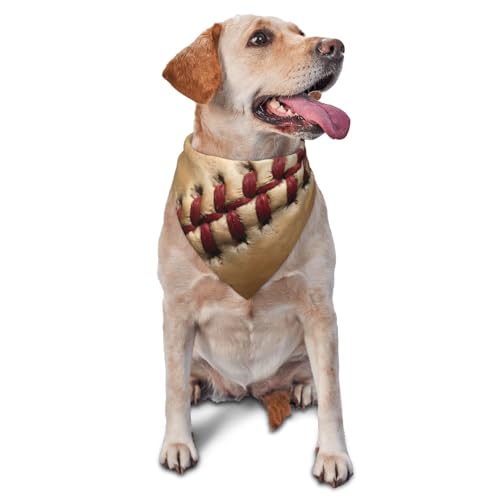 Hundehalstuch, Dreieckstuch, Haustierlätzchen für den täglichen Gebrauch und als Geburtstagsgeschenk für Katzen und Hunde – Vintage-Baseball Hundehalstuch, Dreieckstuch, Haustierlätzchen für den täglichen Gebrauch und als Geburtstagsgeschenk für Katzen und Hunde – Vintage-Baseball von Anceky