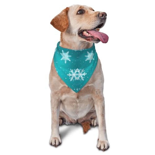 Hundehalstuch, Dreieckstuch, Haustierlätzchen für den täglichen Gebrauch und als Geburtstagsgeschenk für Katzen und Hunde – Weihnachtsschnee von Anceky