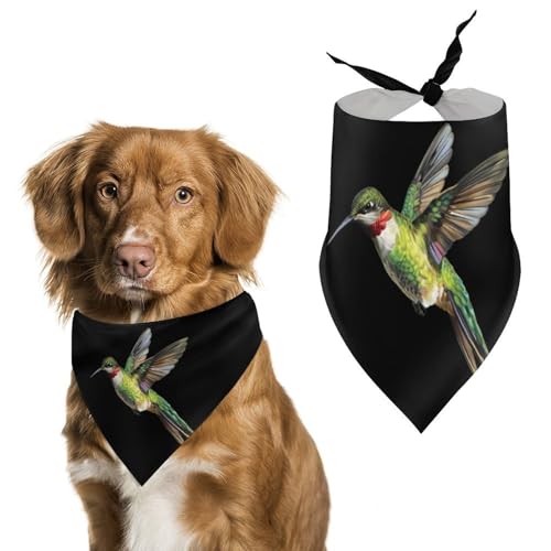 Hundehalstücher mit niedlichem Aufdruck „Humming Birds, originelles Haustier-Dreieckstuch, Welpen-Taschentuch für kleine, mittelgroße und große Hunde, Katzen, Kaninchen Hundehalstücher mit niedlichem Aufdruck „Humming Birds, originelles Haustier-Dreieckstuch, Welpen-Taschentuch für kleine, mittelgroße und große Hunde, Katzen, Kaninchen von Anceky