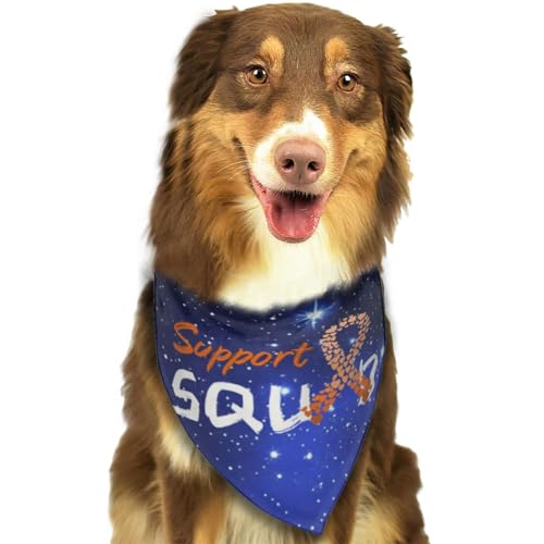 Leukemia Awareness Support Squad Orange Ribbon Weiches Hundehalstuch, Dreieckstuch, Haustierzubehör für Hunde und Katzen82 Leukemia Awareness Support Squad Orange Ribbon Weiches Hundehalstuch, Dreieckstuch, Haustierzubehör für Hunde und Katzen82 von Anceky