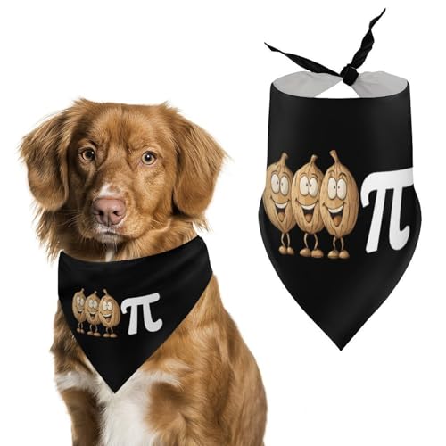 Lustiges Hundehalstuch mit Pi-Tag, Mathematik, Pekannusskuchen, verstellbares Haustier-Lätzchen, dreieckiges Halstuch für kleine und mittelgroße Hunde und Katzen Lustiges Hundehalstuch mit Pi-Tag, Mathematik, Pekannusskuchen, verstellbares Haustier-Lätzchen, dreieckiges Halstuch für kleine und mittelgroße Hunde und Katzen von Anceky
