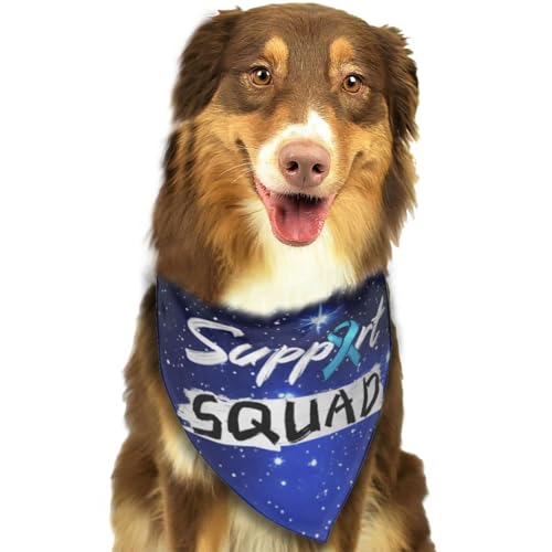 Prostatakrebs-Bewusstseins-Support-Squad, weiches Hunde-Bandana, Dreieckstuch, Haustier-Zubehör für Hunde und Katzen86 von Anceky