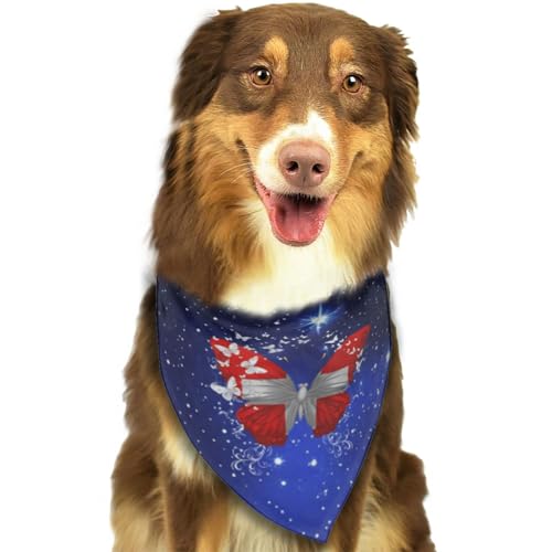 Schweiz Schweizer Schmetterlingsflagge Weiches Hundehalstuch Dreieckstuch Haustierzubehör für Hunde & Katzen43 von Anceky