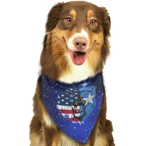 Somalische USA-Flagge Somalia Löwengesicht Weiches Hunde-Bandana-Schal Dreieckiges Halstuch Haustierzubehör für Hunde und Katzen19 von Anceky