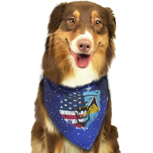 St. Lucian USA Flagge St. Lucia Löwengesicht Weiches Hundehalstuch Schal Dreieckiges Halstuch Haustierzubehör für Hunde & Katzen29 von Anceky