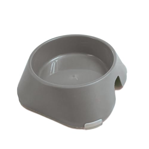 Ancol Aus rundem Futternapf in Grau, spülmaschinenfest, hygienisch, leicht, langlebig, rutschfeste Unterseite, tragbar, für den Innenbereich, 700 ml von Ancol
