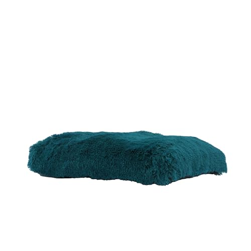 Ancol Super Plüsch-Haustiermatratze in Blaugrün – Bequeme weiche Schlafplatzunterlage – weiches Zubehör für Hunde, Welpen, Katzen, 75 x 60 cm von Ancol