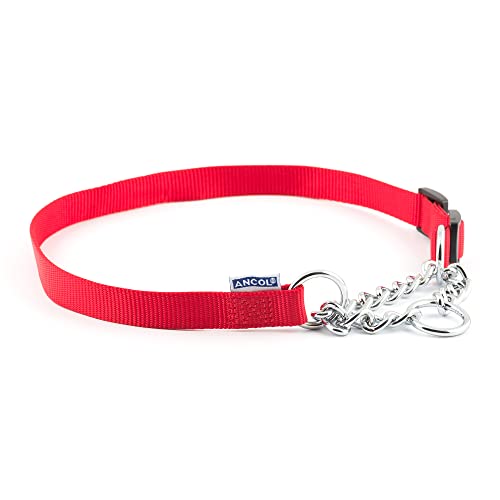 Heritage Nylon & Kette Halsband kariert von Ancol