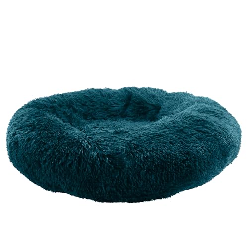 Ancol Hundebett, superplüschig, Donut, weich, maschinenwaschbar, warm, rutschfest, flauschig, 70 cm, Blaugrün Ancol Hundebett, superplüschig, Donut, weich, maschinenwaschbar, warm, rutschfest, flauschig, 70 cm, Blaugrün von Ancol