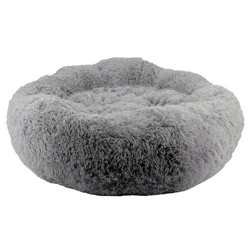 Ancol Hundebett in Donut-Form, weich, maschinenwaschbar, warm, rutschfest, flauschig, 100 cm, Schiefergrau Ancol Hundebett in Donut-Form, weich, maschinenwaschbar, warm, rutschfest, flauschig, 100 cm, Schiefergrau von Ancol