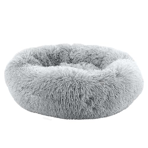 Ancol Hundebett in Donut-Form, weich, maschinenwaschbar, warm, rutschfest, flauschig, 50 cm, Schiefergrau Ancol Hundebett in Donut-Form, weich, maschinenwaschbar, warm, rutschfest, flauschig, 50 cm, Schiefergrau von Ancol