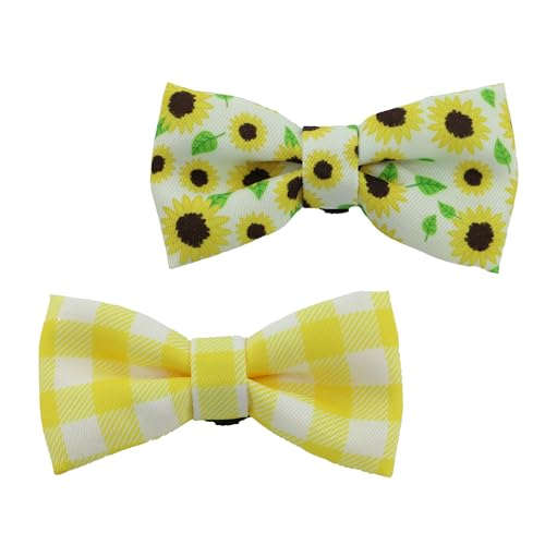 Ancol Hundefliege, verstellbar, weich, stilvoll, leicht, Bequeme Passform, niedliches Haustier-Welpenhalsband, Zubehör, Sonnenblume/Gelb, 2 Stück Ancol Hundefliege, verstellbar, weich, stilvoll, leicht, Bequeme Passform, niedliches Haustier-Welpenhalsband, Zubehör, Sonnenblume/Gelb, 2 Stück von Ancol
