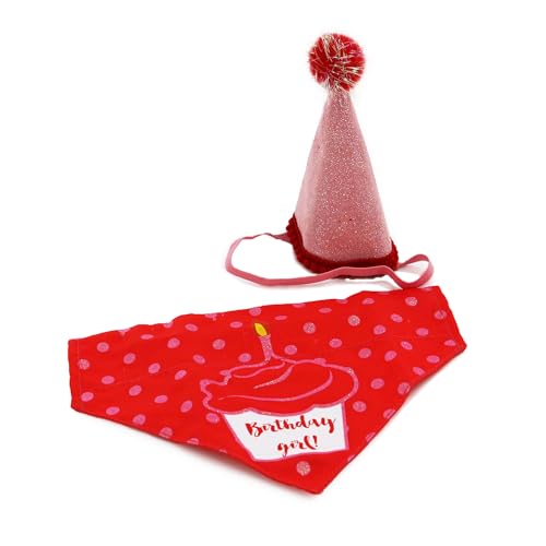 Ancol It's My Birthday Hundemütze und Halstuch, glitzernd, stilvoll, für Welpen, Rosa Ancol It's My Birthday Hundemütze und Halstuch, glitzernd, stilvoll, für Welpen, Rosa von Ancol