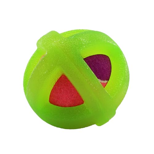 Ancol Jawables Gerahmter Tennisball für Hunde, Welpen, leicht, schwimmfähig, interaktiv, für den Außenbereich, robust, langlebig, lustig, hohe Sprungkraft, Haustier-Apportierspielzeug Ancol Jawables Gerahmter Tennisball für Hunde, Welpen, leicht, schwimmfähig, interaktiv, für den Außenbereich, robust, langlebig, lustig, hohe Sprungkraft, Haustier-Apportierspielzeug von Ancol
