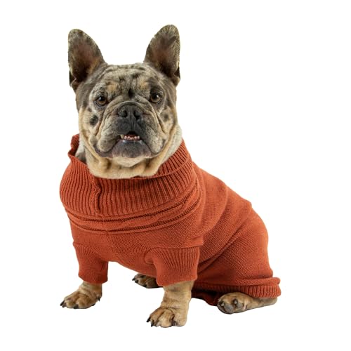 Ancol Klassischer Hundepullover mit Zopfmuster, Terrakotta, gemütlicher Wollpullover für Haustiere, mit Loch für Geschirr, Beinschlaufen und gerolltem Halsausschnitt, Größe M Ancol Klassischer Hundepullover mit Zopfmuster, Terrakotta, gemütlicher Wollpullover für Haustiere, mit Loch für Geschirr, Beinschlaufen und gerolltem Halsausschnitt, Größe M von Ancol