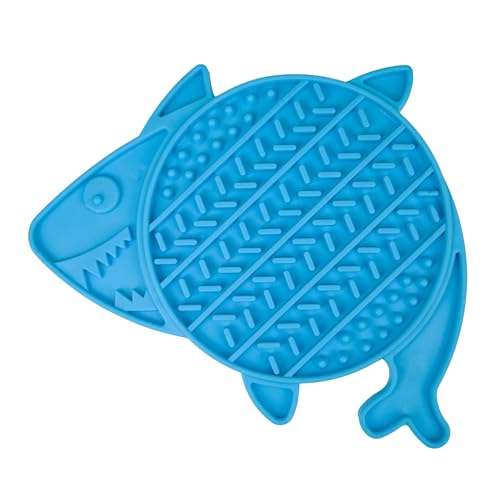 Ancol Örva Pet Shark Lick Mat - Hunde Katzen Interaktiver Slow Feeder mit Saugnäpfen - Langeweile und Angstlinderung - 21 cm Ancol Örva Pet Shark Lick Mat - Hunde Katzen Interaktiver Slow Feeder mit Saugnäpfen - Langeweile und Angstlinderung - 21 cm von Ancol