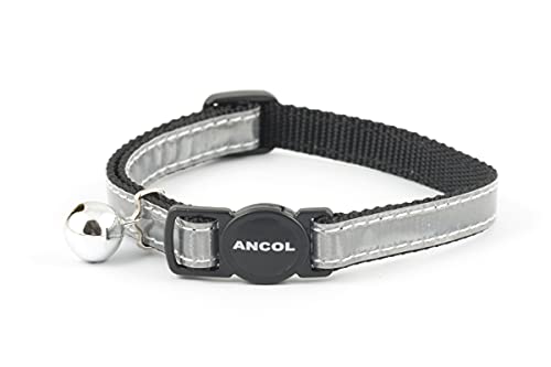 Ancol Reflektierendes Katzenhalsband, glänzend, mit Sicherheitsschnalle von Ancol