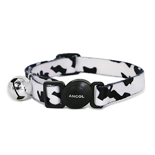 Ancol Safety Buckle Cat Collar Camoflage Black & White x 3 von Ancol