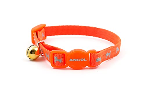 Ancol Hochsichtbares Sicherheits-Kätzchenhalsband, Neonorange Ancol Hochsichtbares Sicherheits-Kätzchenhalsband, Neonorange von Ancol