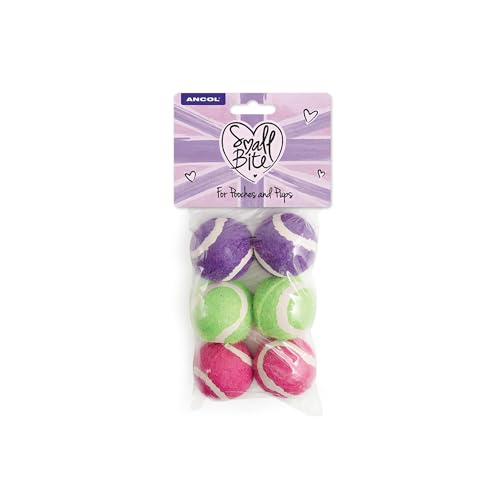Ancol Small Bite Tennis Ball, Sortiert, 4,5 cm Ancol Small Bite Tennis Ball, Sortiert, 4,5 cm von Ancol