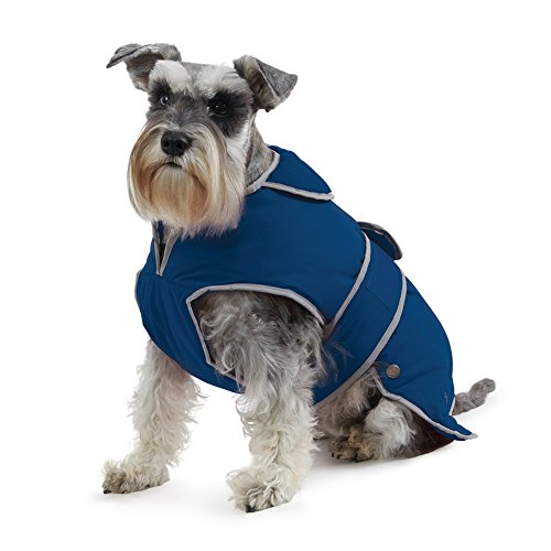 Ancol Stormguard Hundemantel, M, marineblau von Ancol