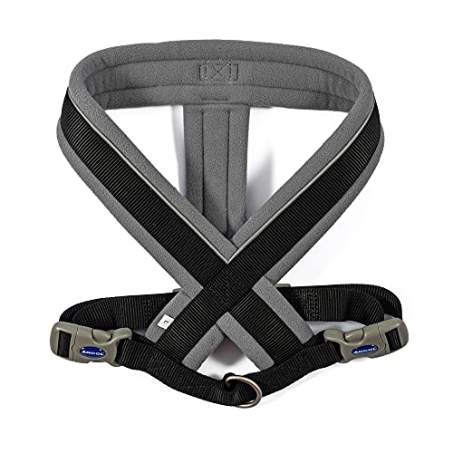 Ancol Viva Gepolstertes Geschirr, Größe XL, 70-98 cm, Schwarz Ancol Viva Gepolstertes Geschirr, Größe XL, 70-98 cm, Schwarz von Ancol