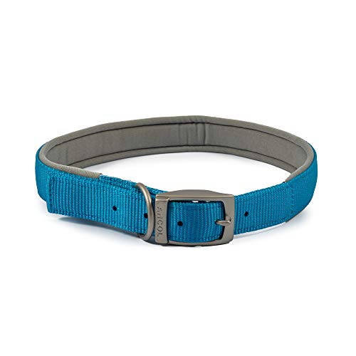 Ancol Gepolstertes Viva Halsband mit Schnalle blau 50-59 cm Größe 7 XL von Ancol