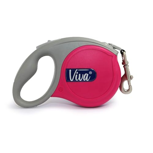 Ancol Viva Klebeband, einziehbar, 5 m, himbeerfarben Ancol Viva Klebeband, einziehbar, 5 m, himbeerfarben von Ancol
