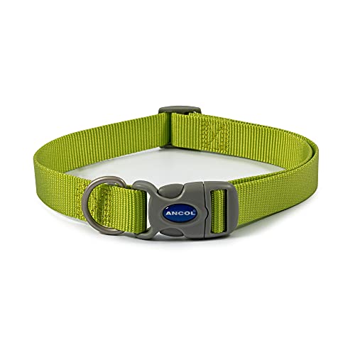 Ancol Viva Quick Fit Verstellbares Halsband, Größe 5–9 für 45–70 cm, wetterfest, Limettengrün von Ancol
