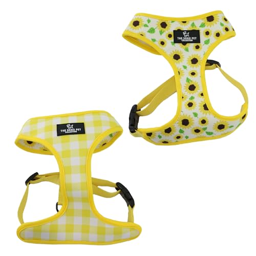 Ancol Wendbares Hundegeschirr, weich, atmungsaktiv, sichere Passform, verstellbar, einfache Kontrolle, für Outdoor, Haustier, Welpen, Laufen, Spazierengehen, Sonnenblumengelb kariert, Größe L Ancol Wendbares Hundegeschirr, weich, atmungsaktiv, sichere Passform, verstellbar, einfache Kontrolle, für Outdoor, Haustier, Welpen, Laufen, Spazierengehen, Sonnenblumengelb kariert, Größe L von Ancol