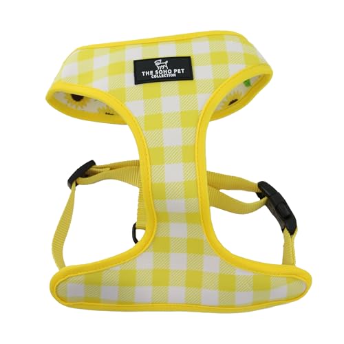 Ancol Wendbares Hundegeschirr, weich, atmungsaktiv, sichere Passform, verstellbar, einfache Kontrolle, für Outdoor, Haustier, Welpen, Laufen, Spazierengehen, Sonnenblumengelb kariert, Größe XS Ancol Wendbares Hundegeschirr, weich, atmungsaktiv, sichere Passform, verstellbar, einfache Kontrolle, für Outdoor, Haustier, Welpen, Laufen, Spazierengehen, Sonnenblumengelb kariert, Größe XS von Ancol