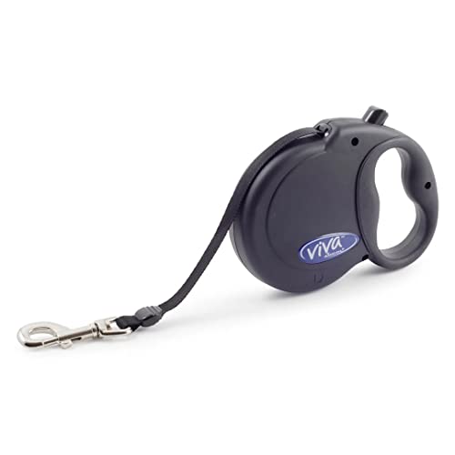 Ancol Small Bite Hundeleine, einziehbar, bequem, stilvoll, schwarz, Trainingszubehör, 5 m, Größe S Ancol Small Bite Hundeleine, einziehbar, bequem, stilvoll, schwarz, Trainingszubehör, 5 m, Größe S von Ancol