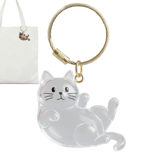 Ancsttu Hundefussel-Entferner Schlüsselanhänger - Transparente Katzenhaar Sammelflasche,Tieranhänger Geschenk für Damen Herren Kinder Geburtstag Reise Auto Handtasche Ancsttu Hundefussel-Entferner Schlüsselanhänger - Transparente Katzenhaar Sammelflasche,Tieranhänger Geschenk für Damen Herren Kinder Geburtstag Reise Auto Handtasche von Ancsttu