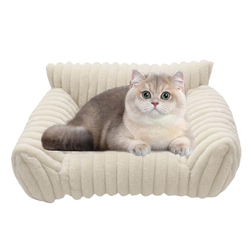 Ancsttu Katzensofa Bett, Hundesofabett, Weiches Haustiersofa, Waschbar Katzensofa Hundesofa Plüsch Haustierschlafbett Für Katzen Und Welpen Wohnung Auto Reise, 50x40x20cm Ancsttu Katzensofa Bett, Hundesofabett, Weiches Haustiersofa, Waschbar Katzensofa Hundesofa Plüsch Haustierschlafbett Für Katzen Und Welpen Wohnung Auto Reise, 50x40x20cm von Ancsttu
