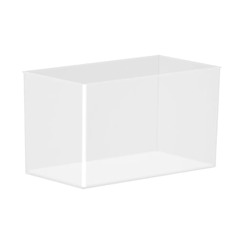 Ancsttu Kompaktes Aquarium | Kampffisch Aquarium | Rahmenloses Mini-Aquarium Mit Extra Klarer Schale für, Krabben & Dekoration im - oder Bürobereich von Ancsttu